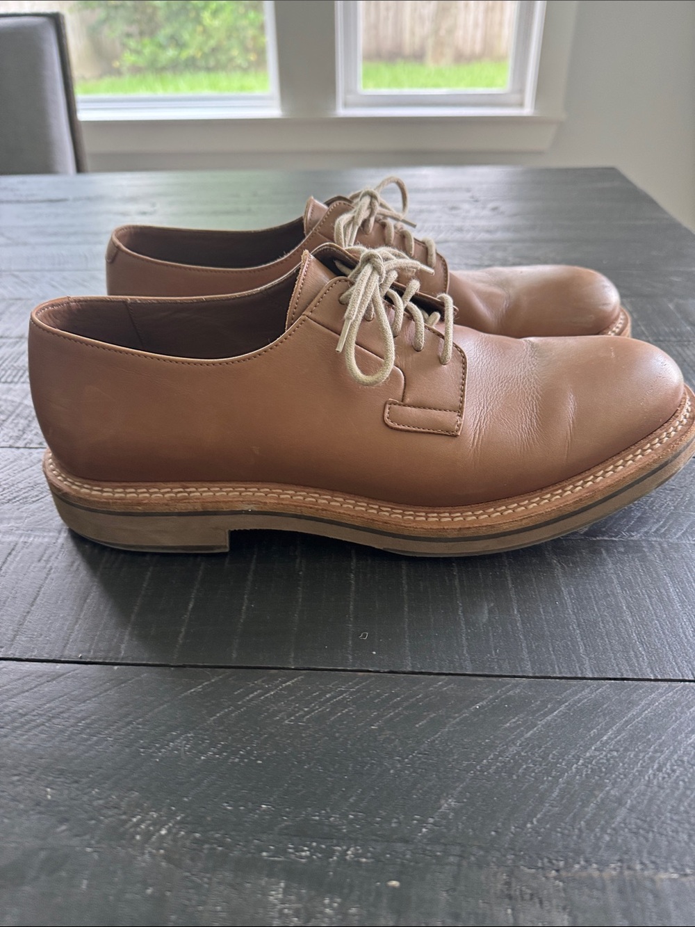 EUC Brunello Cucinelli Tan Leather Derby Shoes